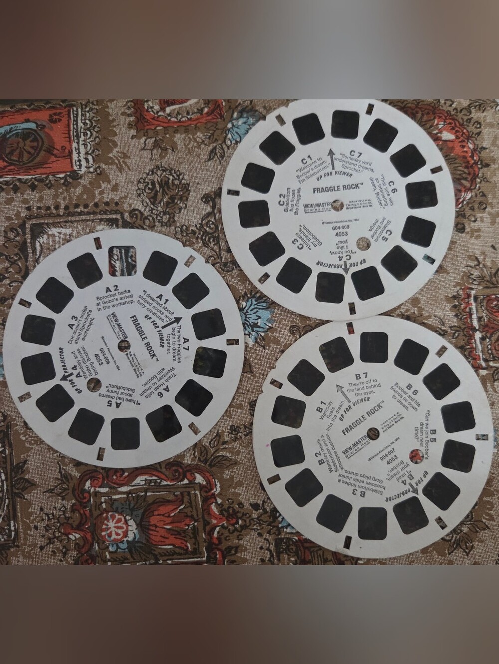 vintage viewmaster Fraggle Rock: Boober's Dream 3-reel packet (Packet No. 4053)
